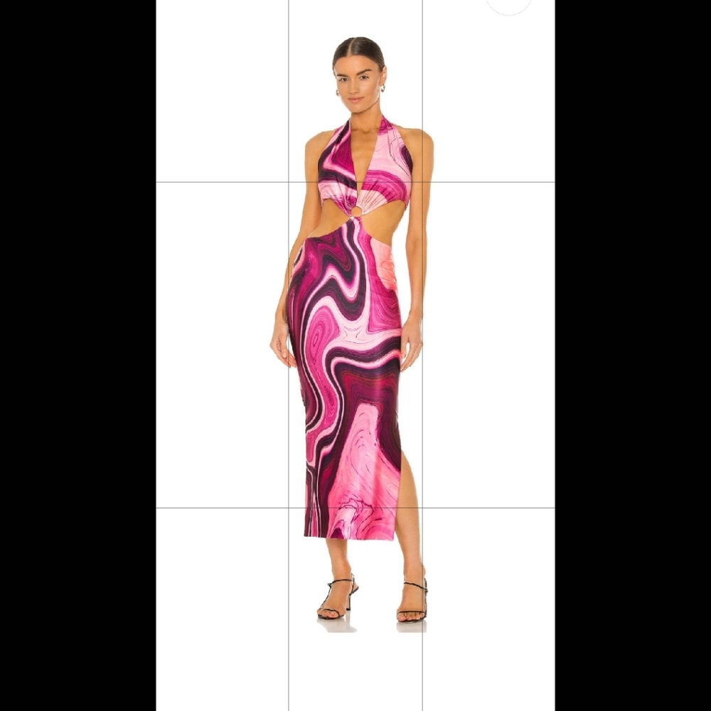Gaia Long Dress in Purple